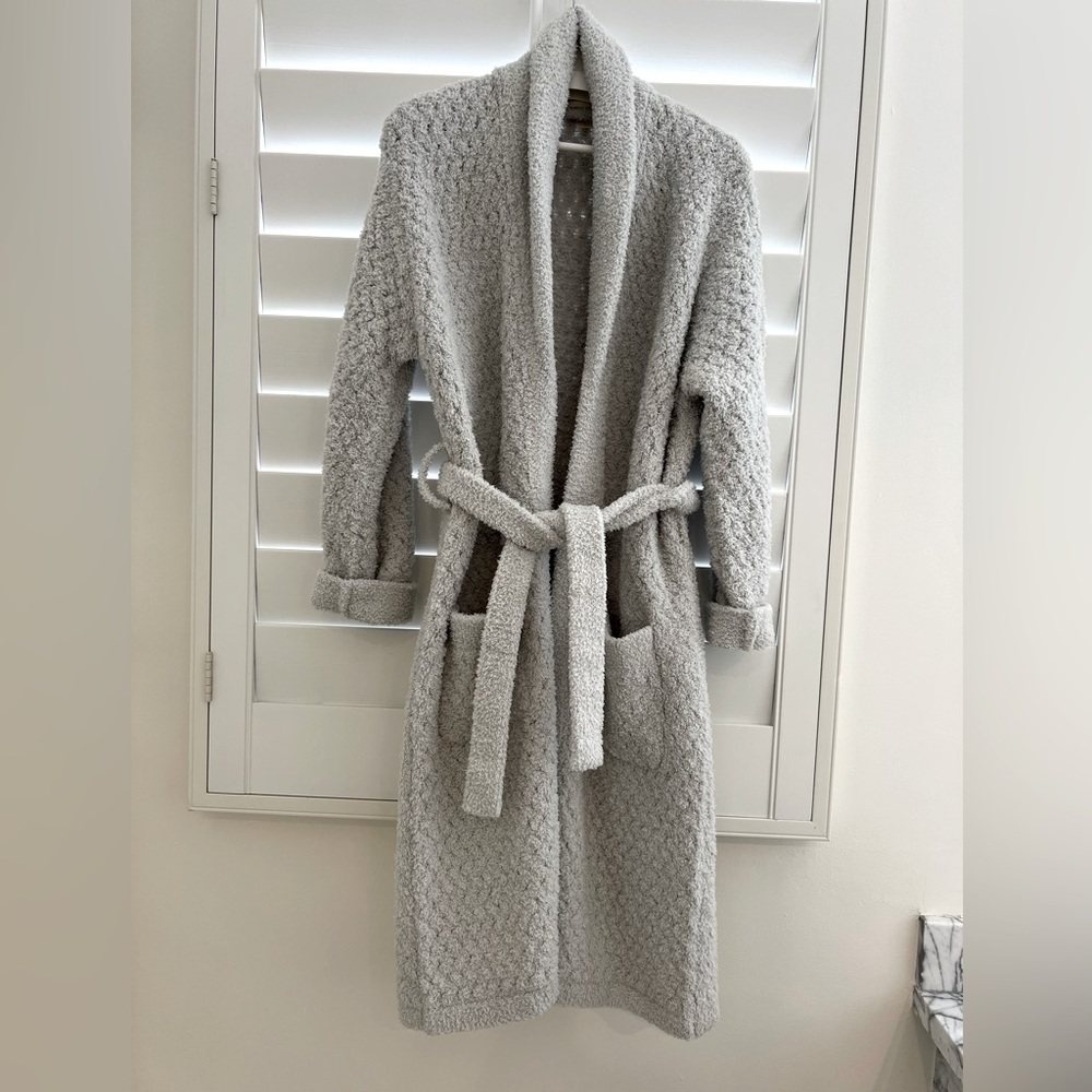 Sunday Citizen snug waffle gray robe sz S/M